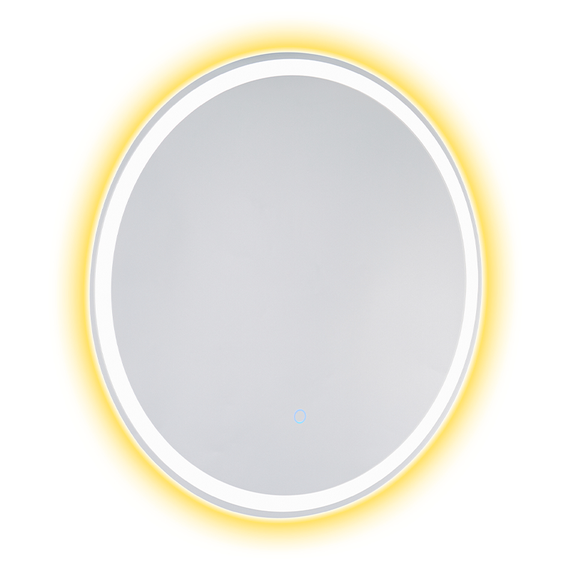 Aluminium frame LED slim dimmen ontwaseming badkamerspiegel met achtergrondverlichting Aluminium frame LED slim dimmen ontwaseming badkamerspiegel met achtergrondverlichting