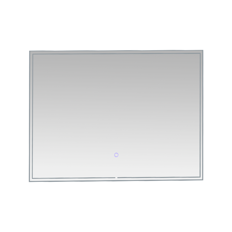 Aluminium frame LED slim dimmen ontwaseming badkamerspiegel met achtergrondverlichting Aluminium frame LED slim dimmen ontwaseming badkamerspiegel met achtergrondverlichting