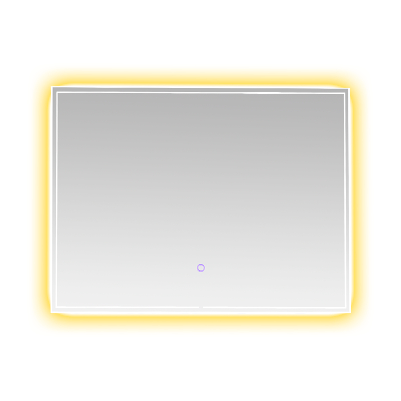 Aluminium frame LED slim dimmen ontwaseming badkamerspiegel met achtergrondverlichting Aluminium frame LED slim dimmen ontwaseming badkamerspiegel met achtergrondverlichting