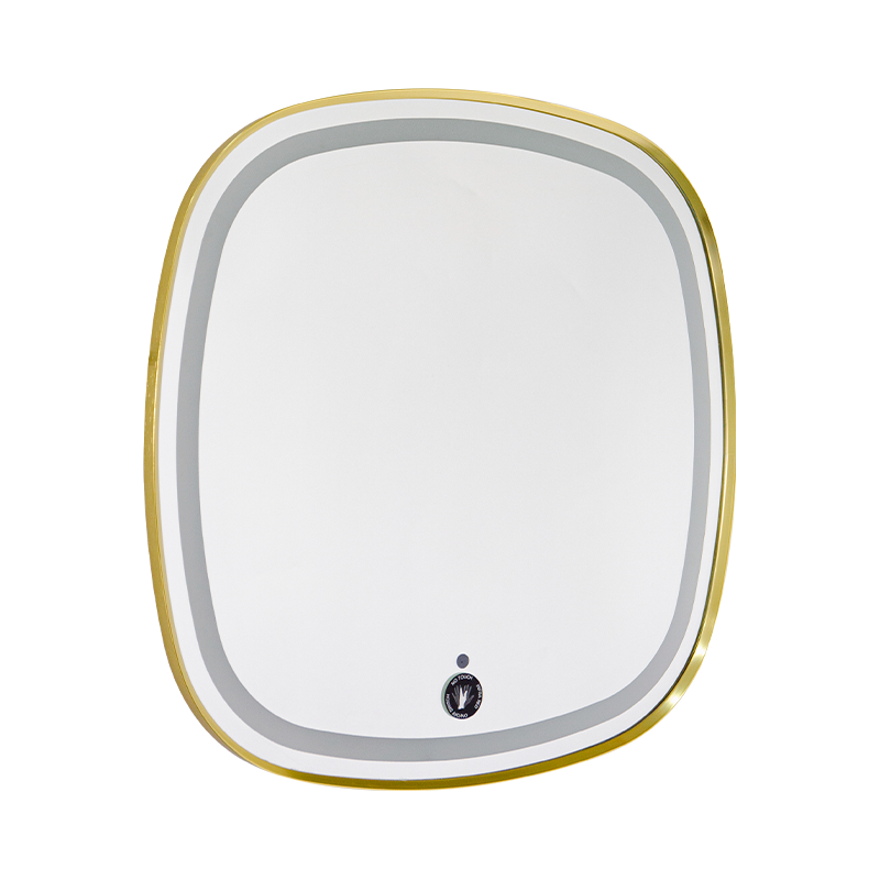 Aluminium frame LED slim dimmen ontwaseming badkamerspiegel met achtergrondverlichting Aluminium frame LED slim dimmen ontwaseming badkamerspiegel met achtergrondverlichting