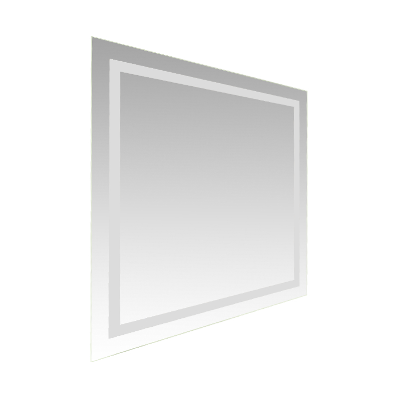 Aluminium frame LED slim dimmen ontwaseming badkamerspiegel met achtergrondverlichting Aluminium frame LED slim dimmen ontwaseming badkamerspiegel met achtergrondverlichting