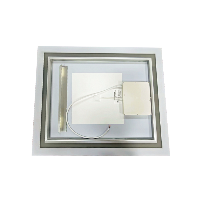 Aluminium frame LED slim dimmen ontwaseming badkamerspiegel met achtergrondverlichting Aluminium frame LED slim dimmen ontwaseming badkamerspiegel met achtergrondverlichting