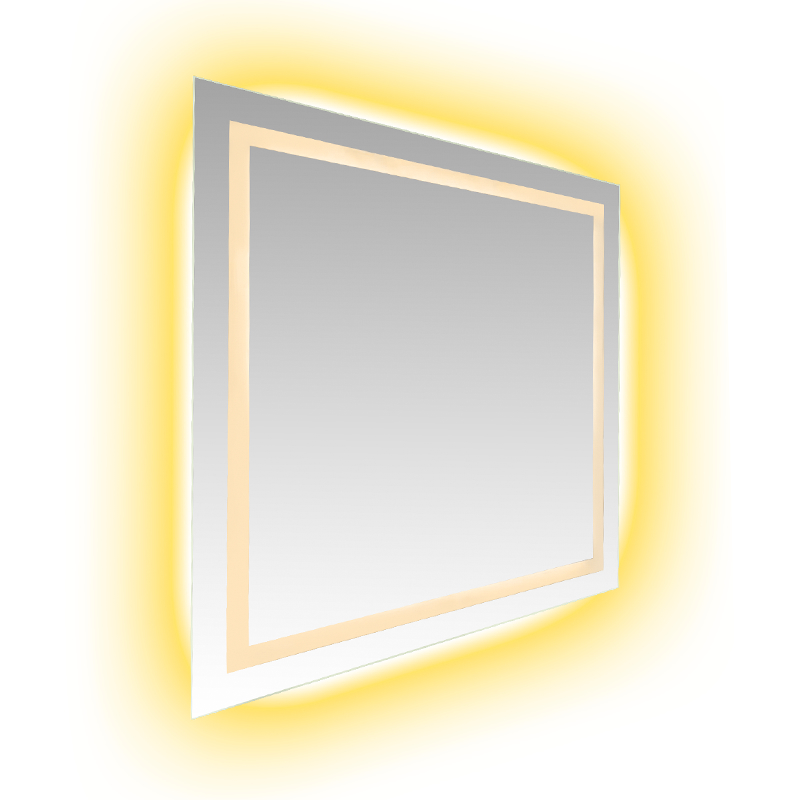Aluminium frame LED slim dimmen ontwaseming badkamerspiegel met achtergrondverlichting Aluminium frame LED slim dimmen ontwaseming badkamerspiegel met achtergrondverlichting